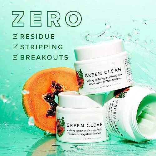 Original  Natural Cleansing Cream Green Cleaning Makeup Removal Cream Easily removes cosmetics SPF travel makeup removal cream eprolo