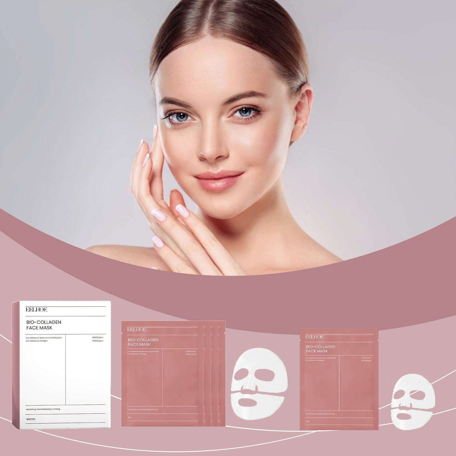 EELHOE Collagen facial mask Series Facial Care Rich and Soft Skin Moisturizing facial mask Series eprolo