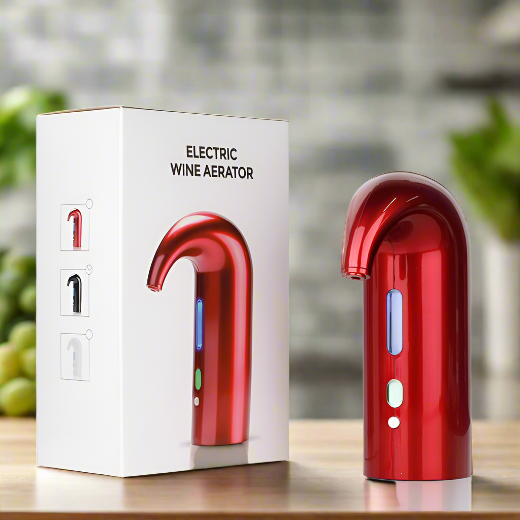 Electric Wine Aerator and Dispenser – Instant Aeration, Decanter, and Pourer for Red & White Wine Lovers eprolo