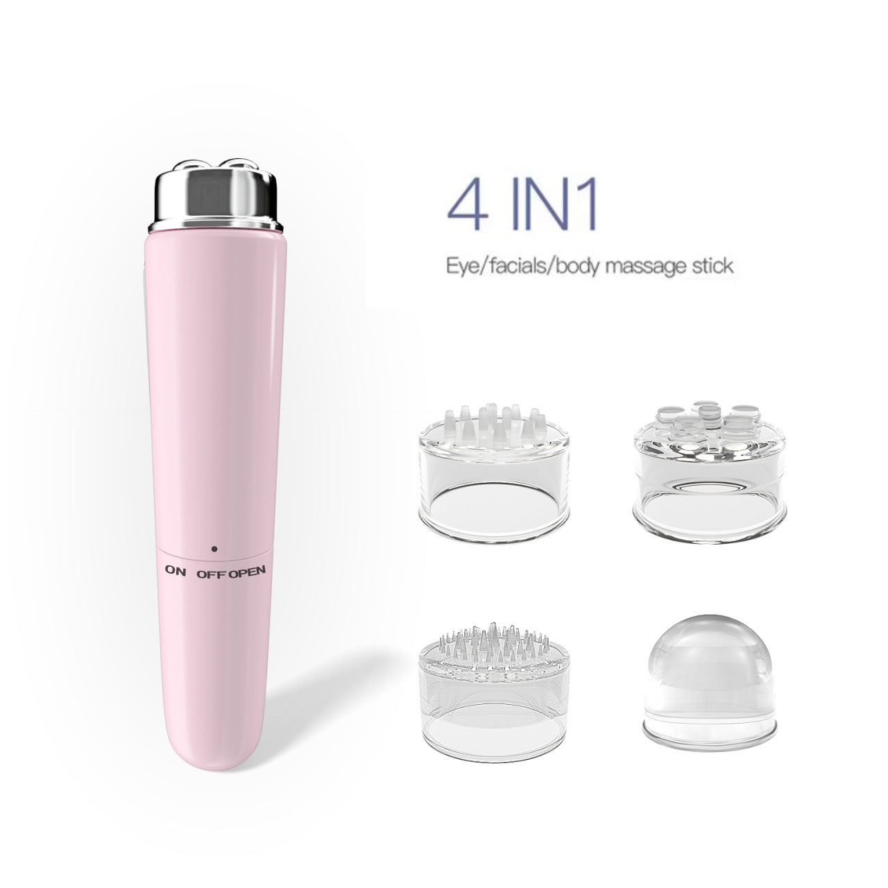 4-in-1 Electric Eye Massager: Micro Vibration Beauty Instrument for Dark Circles, Puffiness, and Eye Bags eprolo