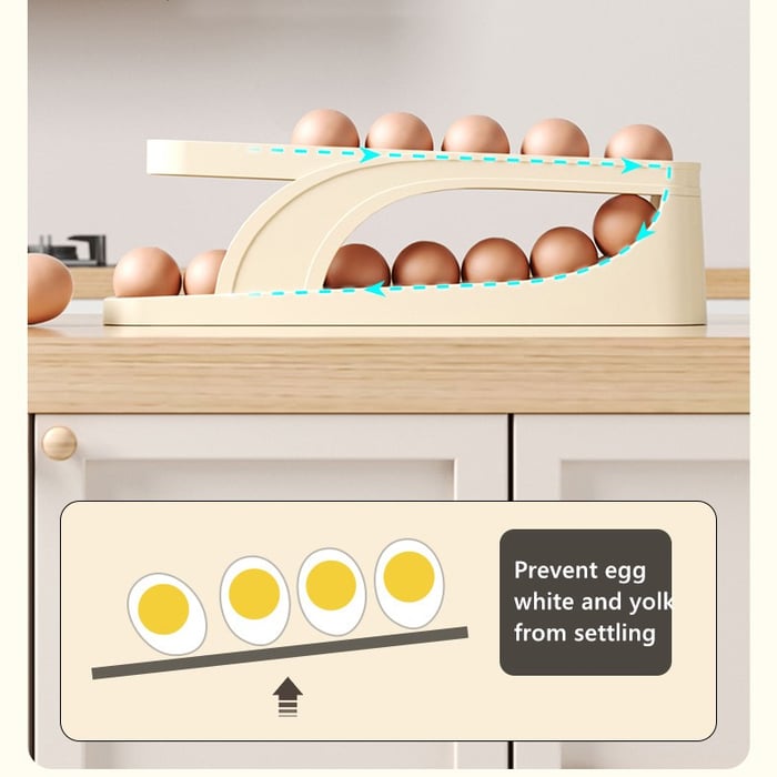 New Automatic Roll-Down Double-layer Egg Dispenser Shop1103129041 Store