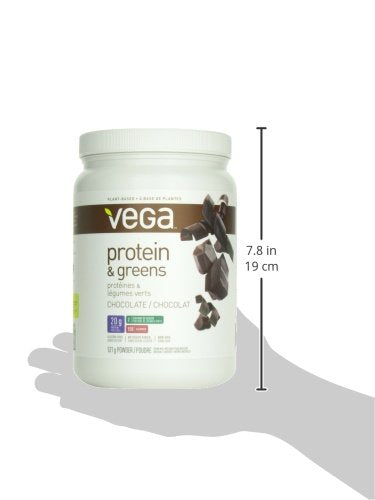 Vega Protein and Greens Chocolate (19 Servings) Plant Based Protein Powder Plus Veggies, Vegan, Non GMO, Pea Protein For Women and Men, 618g (Packaging May Vary) Empower Wellness Fitness