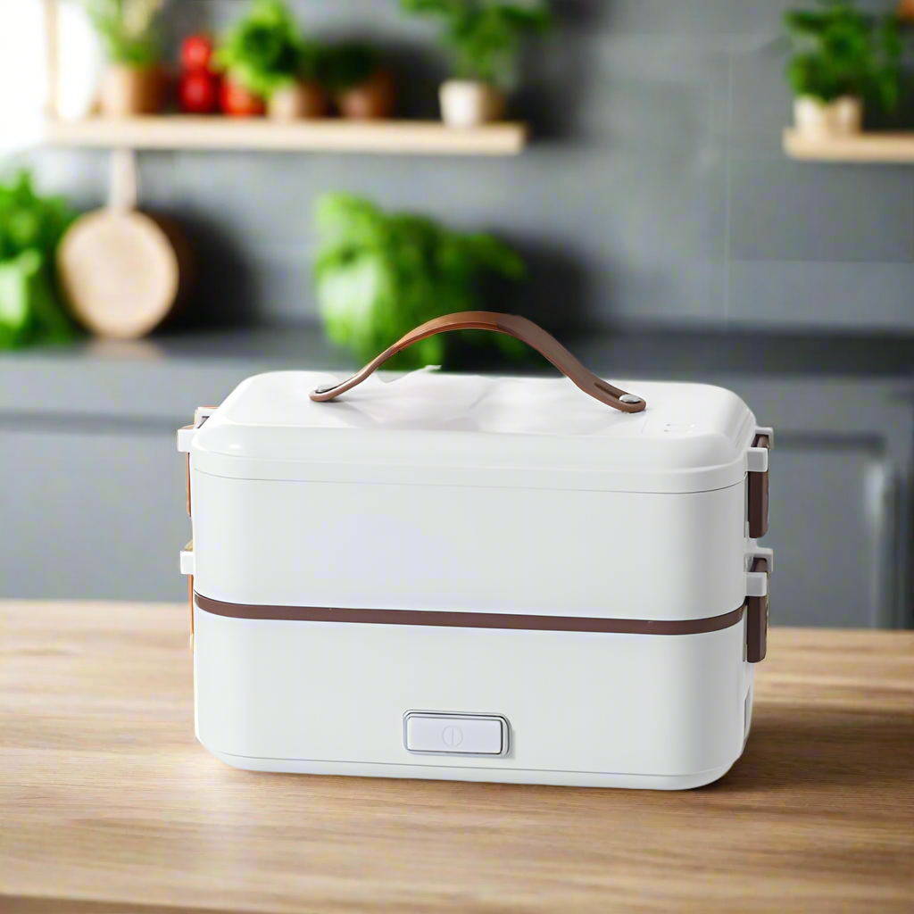 Electric lunch box stainless steel liner portable plug-in small insulation lunch box home heating lunch box steaming rice artifa eprolo