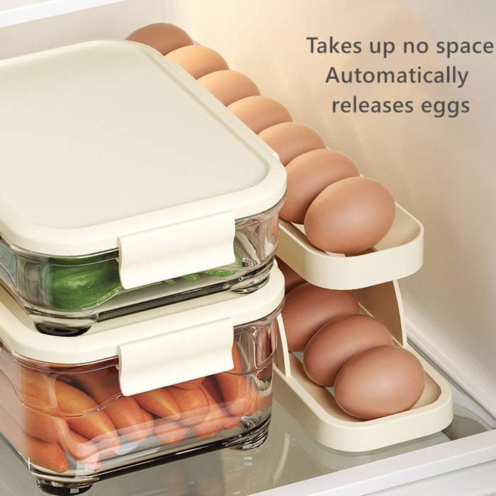 New Automatic Roll-Down Double-layer Egg Dispenser Shop1103129041 Store