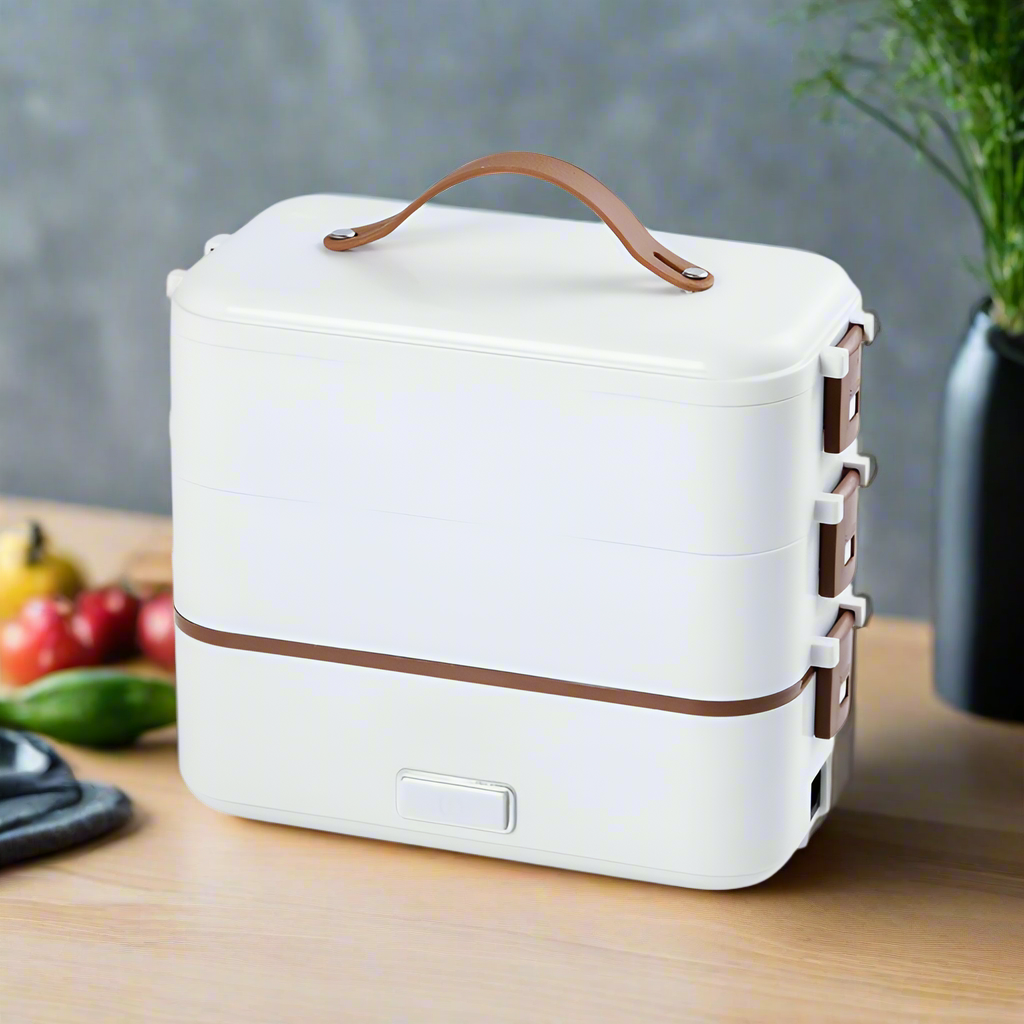 Electric lunch box stainless steel liner portable plug-in small insulation lunch box home heating lunch box steaming rice artifa eprolo