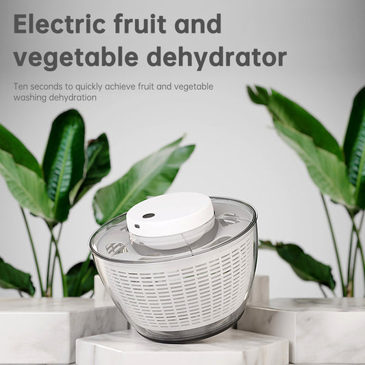 Electric Household Vegetable Salad Dehydrator Fruit and Vegetable Shaker Dryer Vegetable Washer Dehydrator Drain Basket eprolo