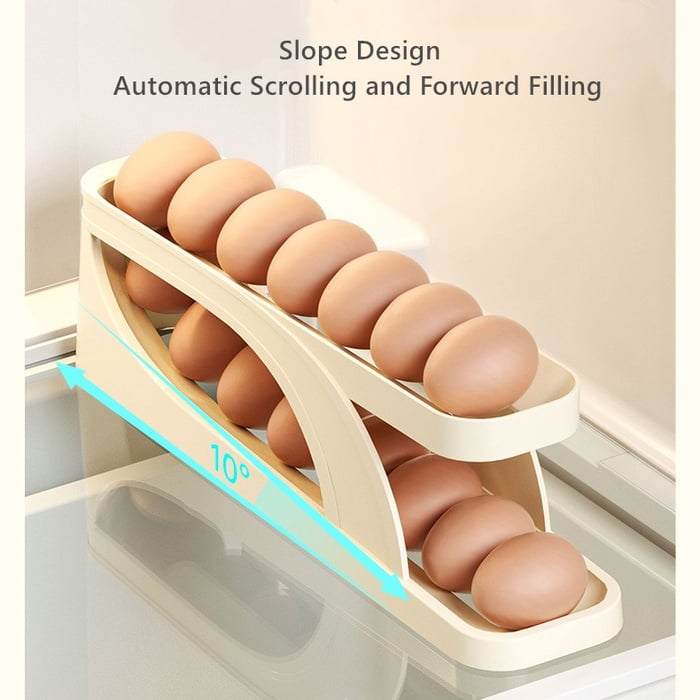 New Automatic Roll-Down Double-layer Egg Dispenser Shop1103129041 Store