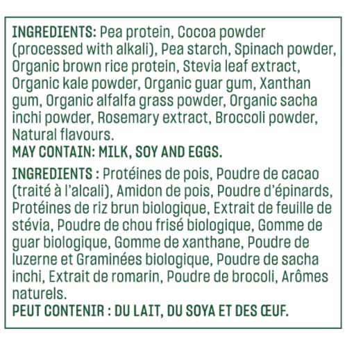 Vega Protein and Greens Chocolate (19 Servings) Plant Based Protein Powder Plus Veggies, Vegan, Non GMO, Pea Protein For Women and Men, 618g (Packaging May Vary) Empower Wellness Fitness