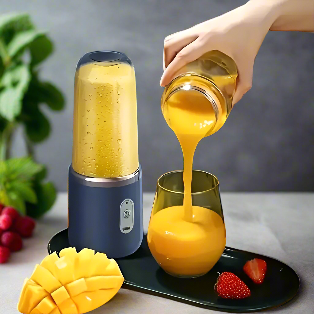 6 Blades Electric Juicer Cup 2 Cups For Travel Portable Juicer Mixer Usb Charge Fresh Fruit Juice Personal Blender Smoothie Hailicare Official Store