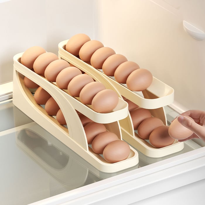 New Automatic Roll-Down Double-layer Egg Dispenser Shop1103129041 Store