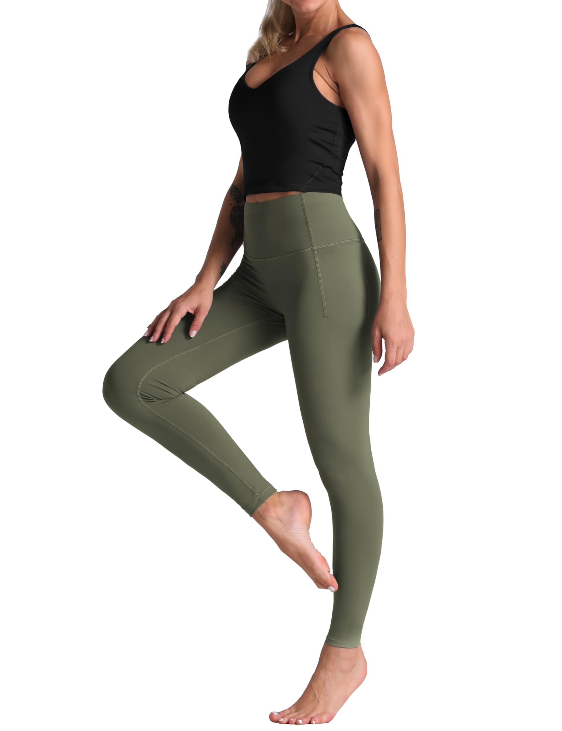 Dragon Fit High Waisted Leggings for Women Tummy Control Workout Running Yoga Pants with Pockets Empower Wellness Fitness