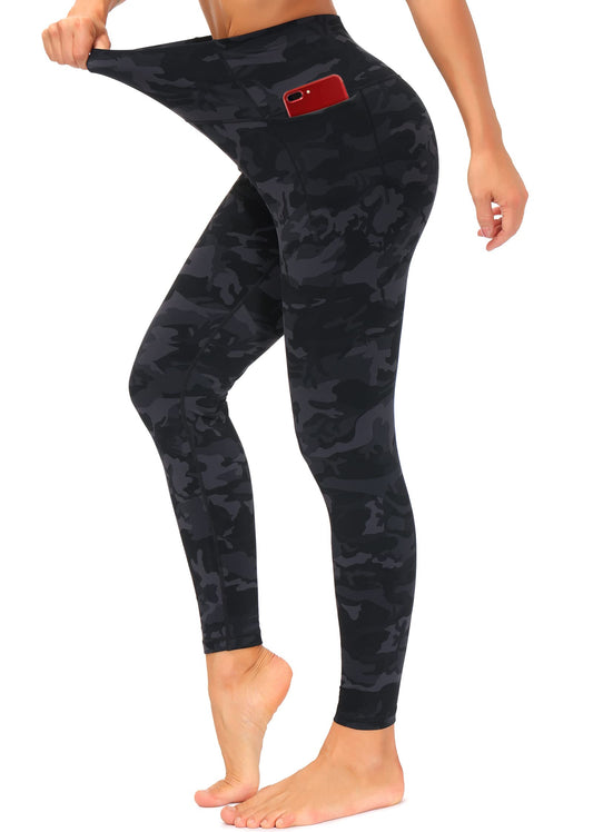 Dragon Fit High Waisted Leggings for Women Tummy Control Workout Running Yoga Pants with Pockets