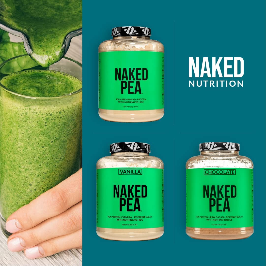 Naked Pea - Pea Protein Isolate from North American Farms - Plant Based, Vegetarian & Vegan Protein. Easy to Digest, Speeds Muscle Recovery - Non-GMO, No Lactose, No Soy and Gluten Free - 15 Servings Empower Wellness Fitness