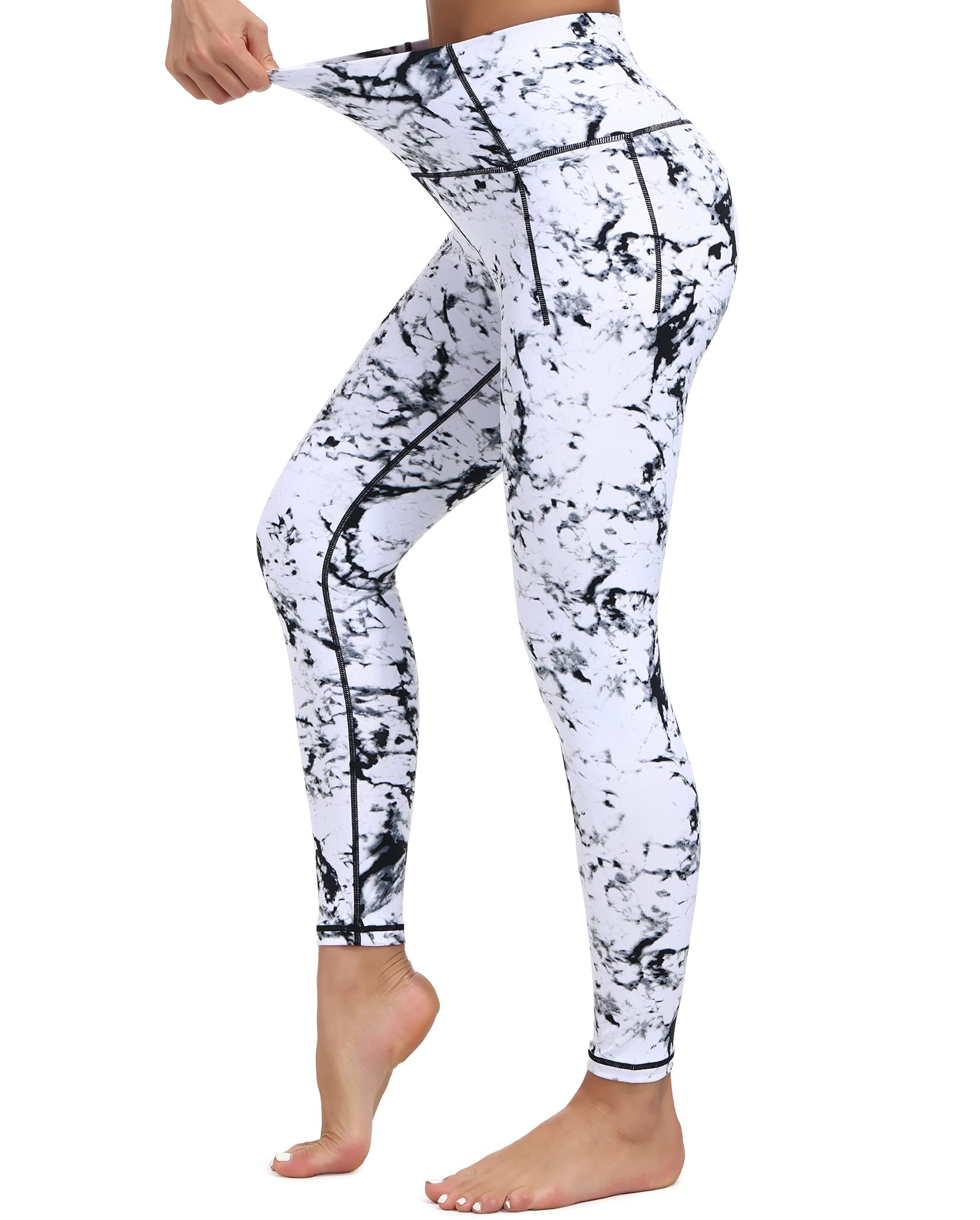 Dragon Fit High Waisted Leggings for Women Tummy Control Workout Running Yoga Pants with Pockets Empower Wellness Fitness