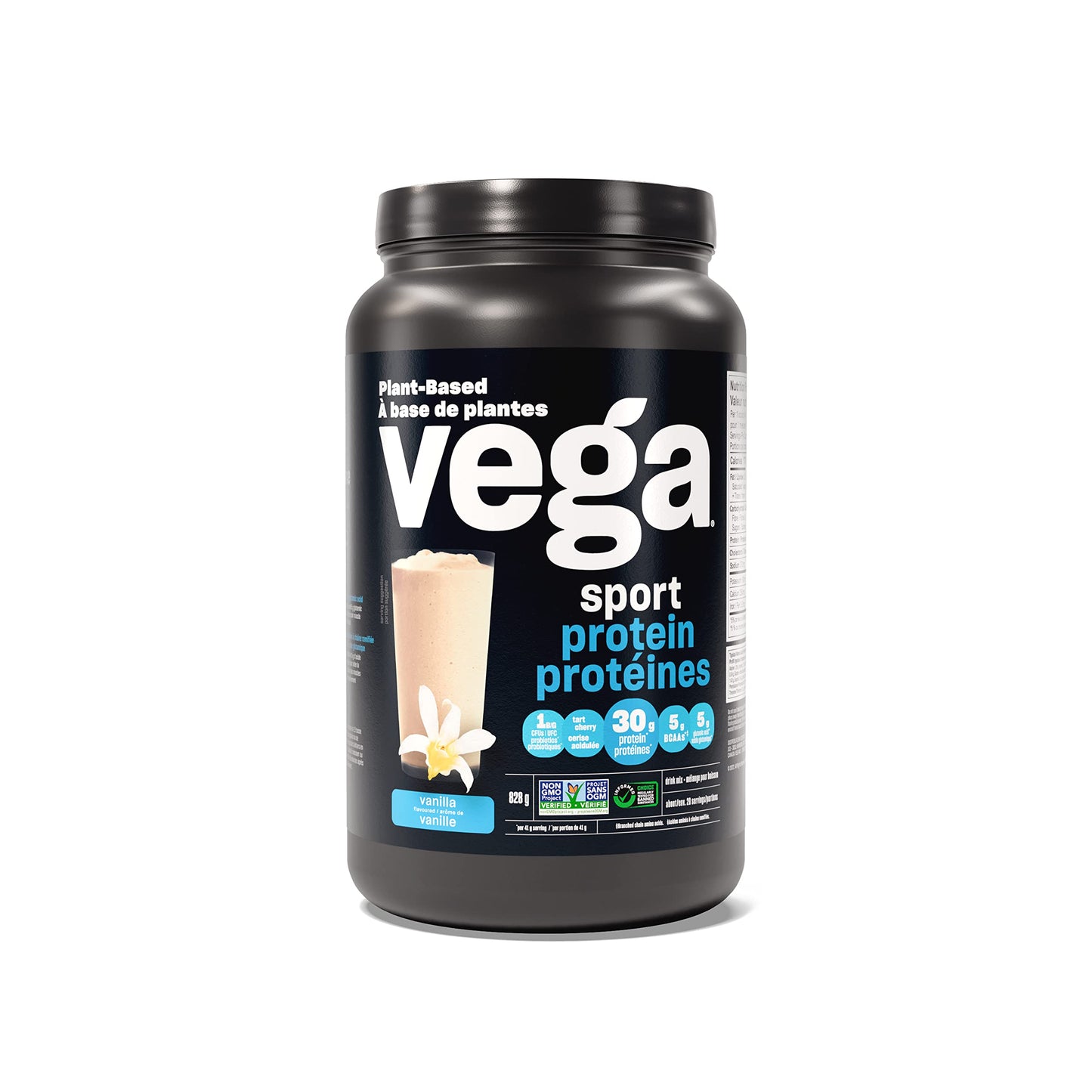 Vega Sport Protein Vegan Protein Powder, Vanilla (20 Servings) BCAAs, Amino Acid, Keto Friendly, Tart Cherry, Gluten Free, Non GMO Pea Protein for Women and Men, 828 g (Pack of 1)(Packaging May Vary) Empower Wellness Fitness