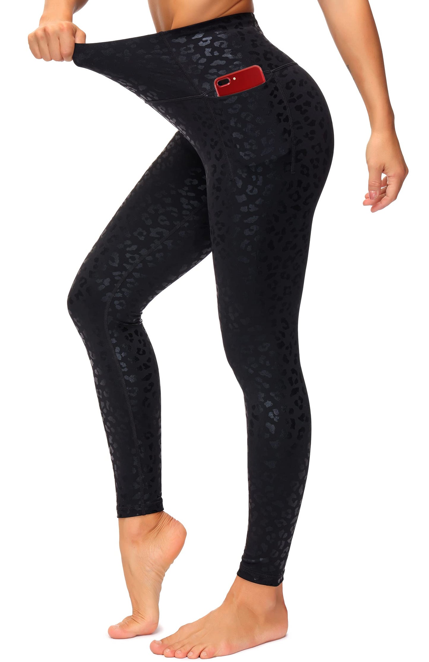 Dragon Fit High Waisted Leggings for Women Tummy Control Workout Running Yoga Pants with Pockets Empower Wellness Fitness