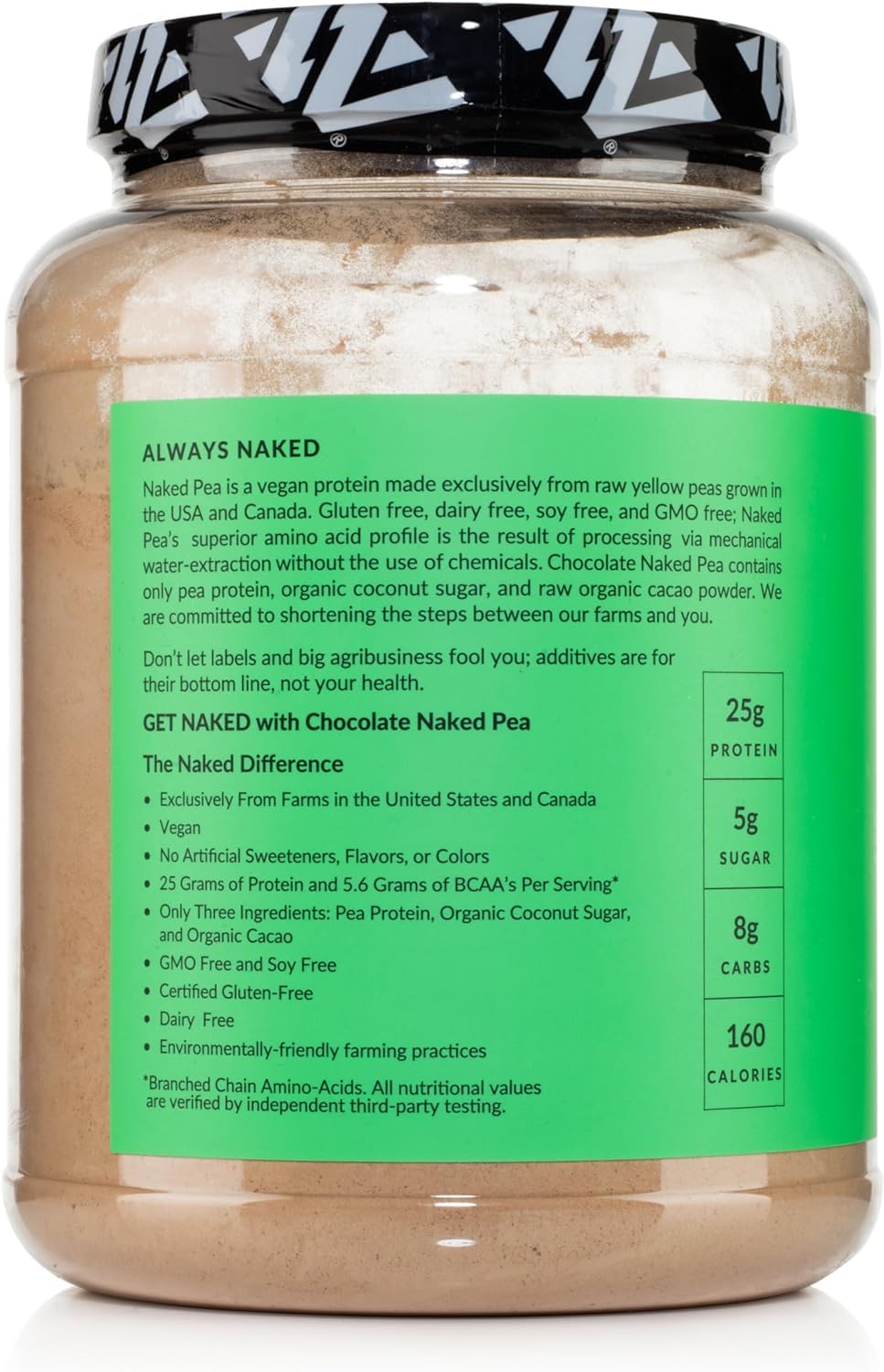 Naked Pea - Pea Protein Isolate from North American Farms - Plant Based, Vegetarian & Vegan Protein. Easy to Digest, Speeds Muscle Recovery - Non-GMO, No Lactose, No Soy and Gluten Free - 15 Servings Empower Wellness Fitness