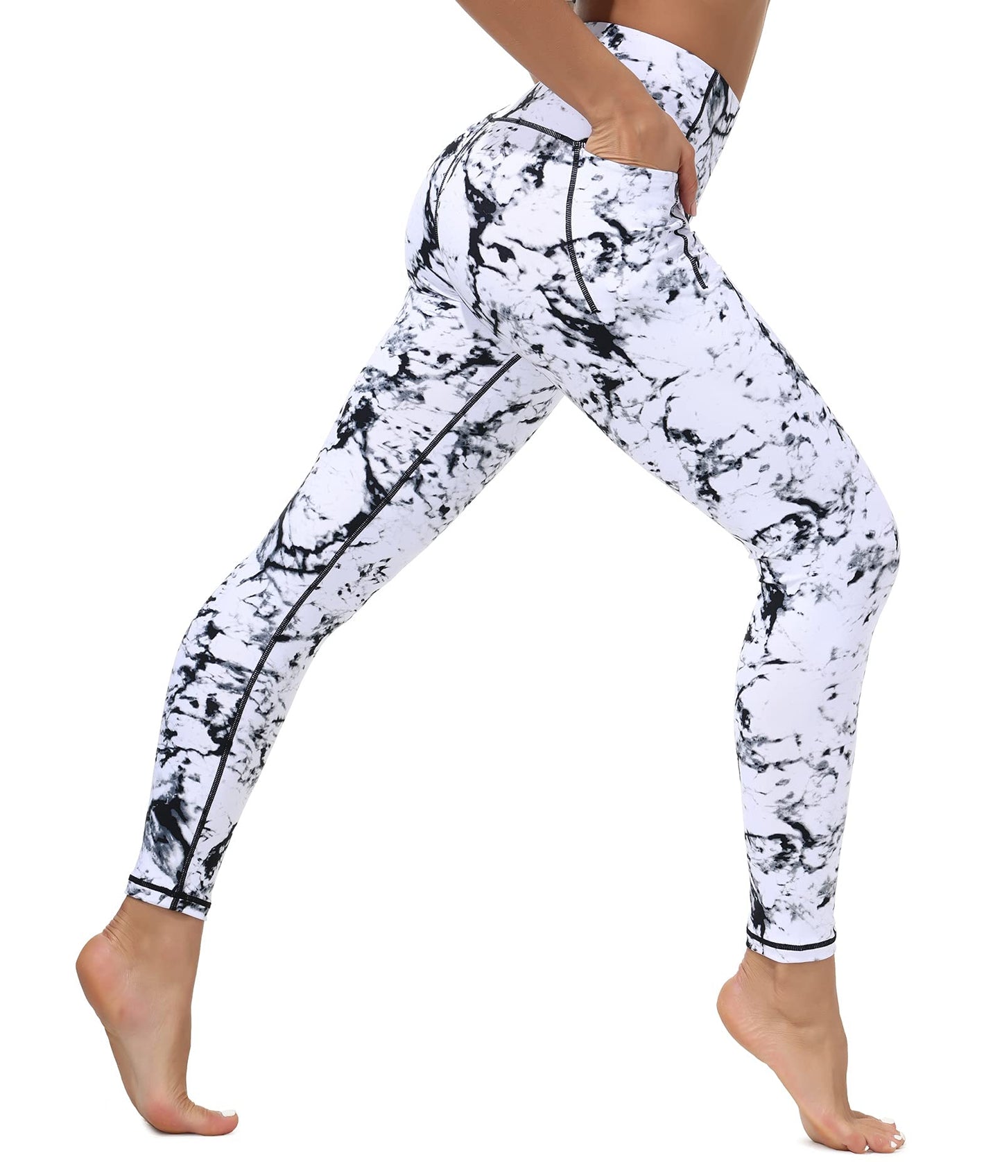 Dragon Fit High Waisted Leggings for Women Tummy Control Workout Running Yoga Pants with Pockets Empower Wellness Fitness