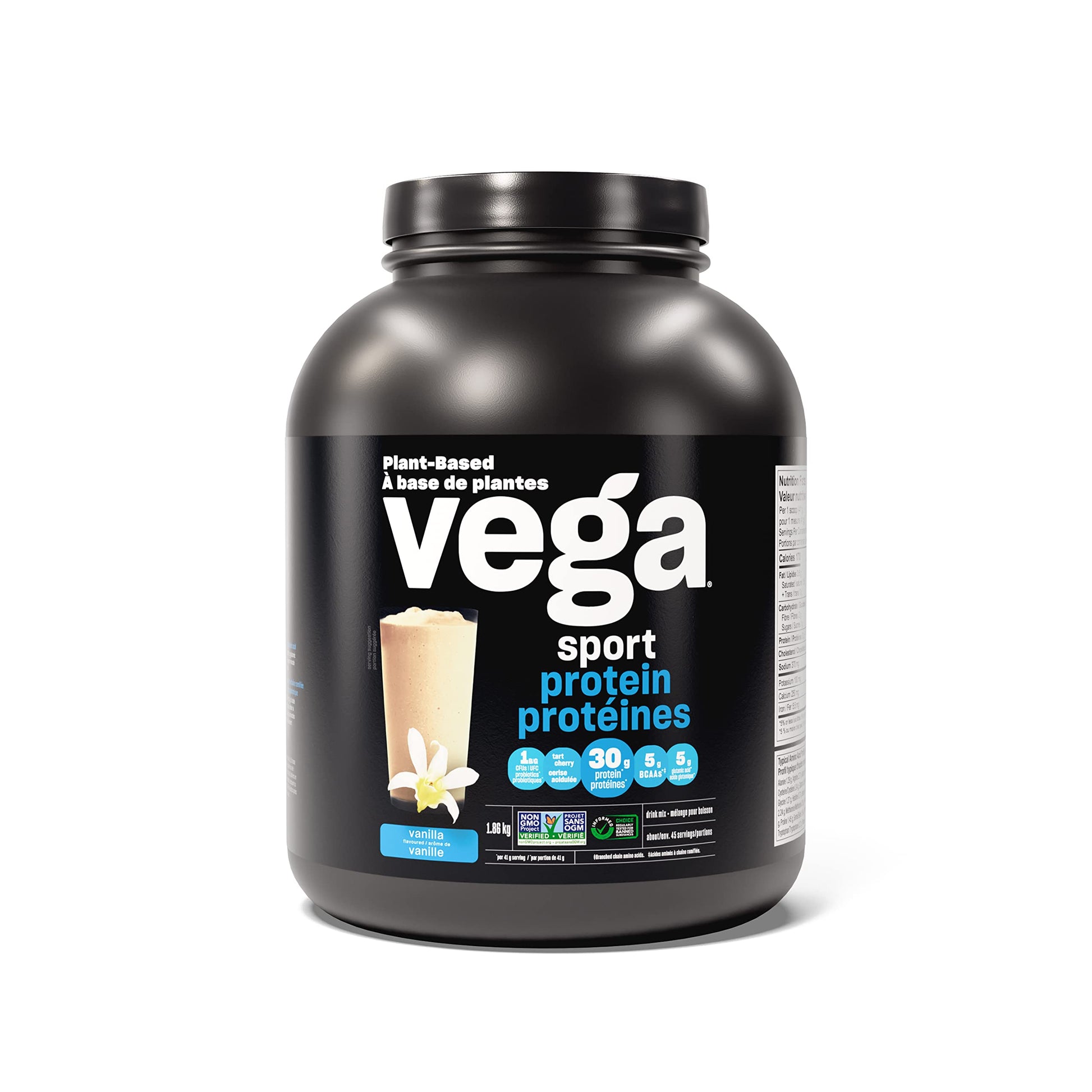 Vega Sport Protein Vegan Protein Powder, Vanilla (20 Servings) BCAAs, Amino Acid, Keto Friendly, Tart Cherry, Gluten Free, Non GMO Pea Protein for Women and Men, 828 g (Pack of 1)(Packaging May Vary) Empower Wellness Fitness