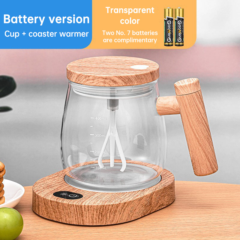 Self Stirring Coffee Cup Electric Stirring Glass Mug Portable Waterproof Automatic Protein Powder Mixing Cup Kitchen Accessories eprolo