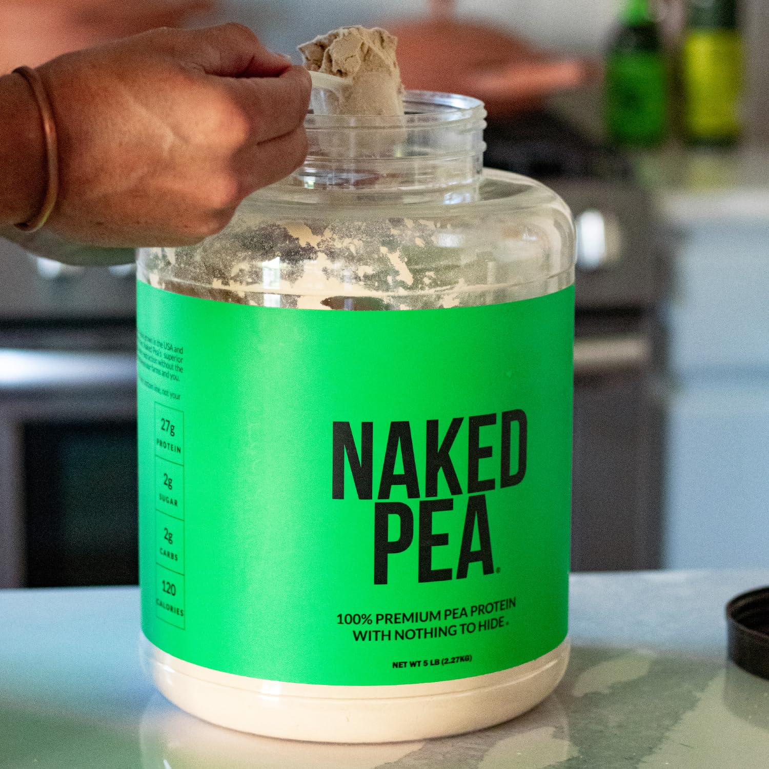 Naked Pea - Pea Protein Isolate from North American Farms - Plant Based, Vegetarian & Vegan Protein. Easy to Digest, Speeds Muscle Recovery - Non-GMO, No Lactose, No Soy and Gluten Free - 15 Servings Empower Wellness Fitness