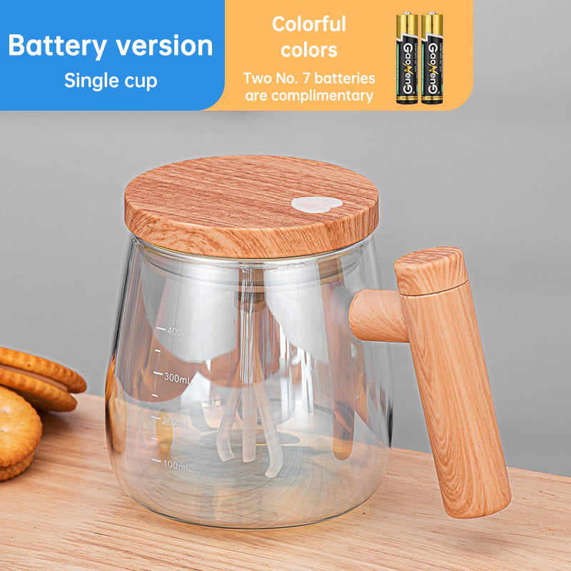 Self Stirring Coffee Cup Electric Stirring Glass Mug Portable Waterproof Automatic Protein Powder Mixing Cup Kitchen Accessories eprolo