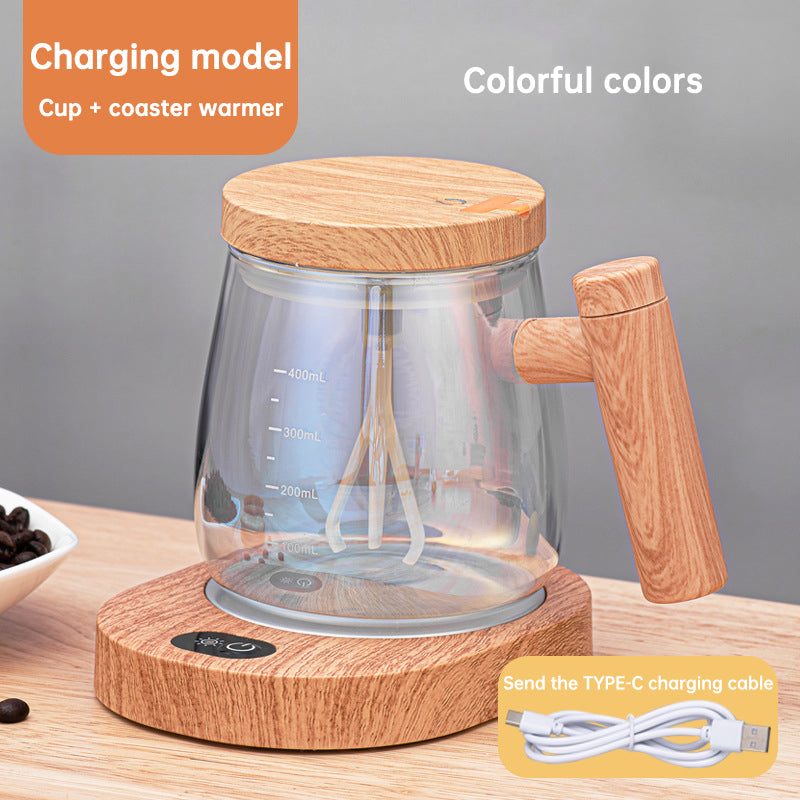 Self Stirring Coffee Cup Electric Stirring Glass Mug Portable Waterproof Automatic Protein Powder Mixing Cup Kitchen Accessories eprolo