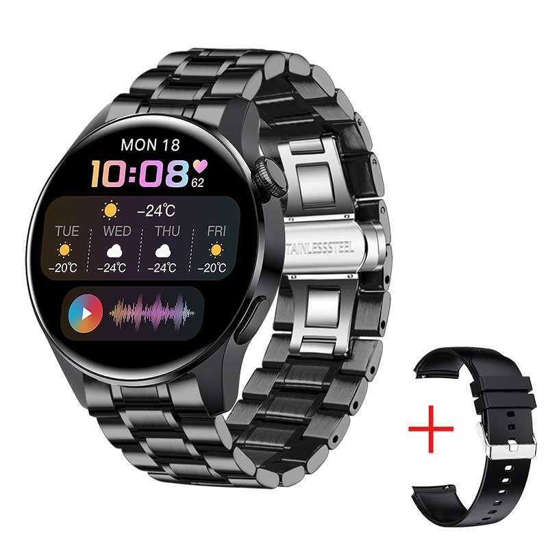 LIGE New Bluetooth Call Smart Watch Men Full Touch Sport Fitness Watches Waterproof Heart Rate Steel Band Smartwatch Android iOS LIGE-02 Store