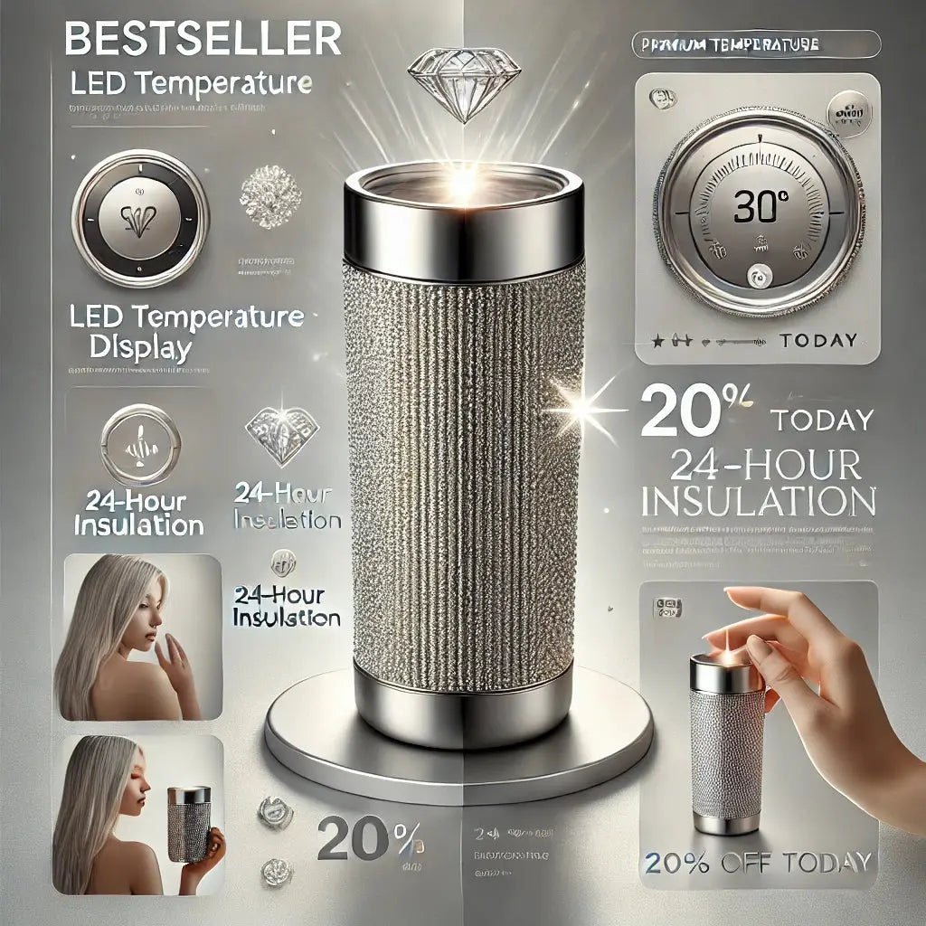 ✨ Luxe Diamond Temperature Bottle – The Smart, Sparkling 500ml Travel Cup Every Trendy Girl Needs!  #GlamHydration eprolo