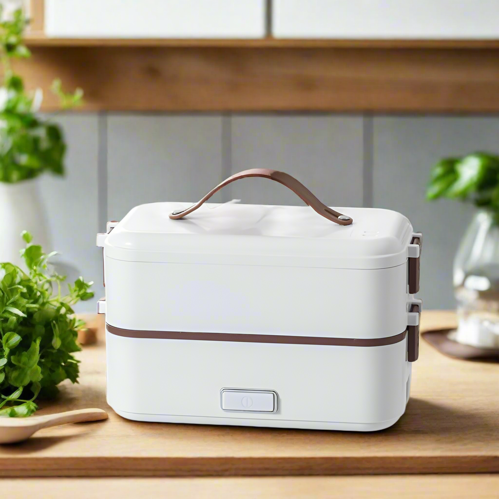 Electric lunch box stainless steel liner portable plug-in small insulation lunch box home heating lunch box steaming rice artifa eprolo