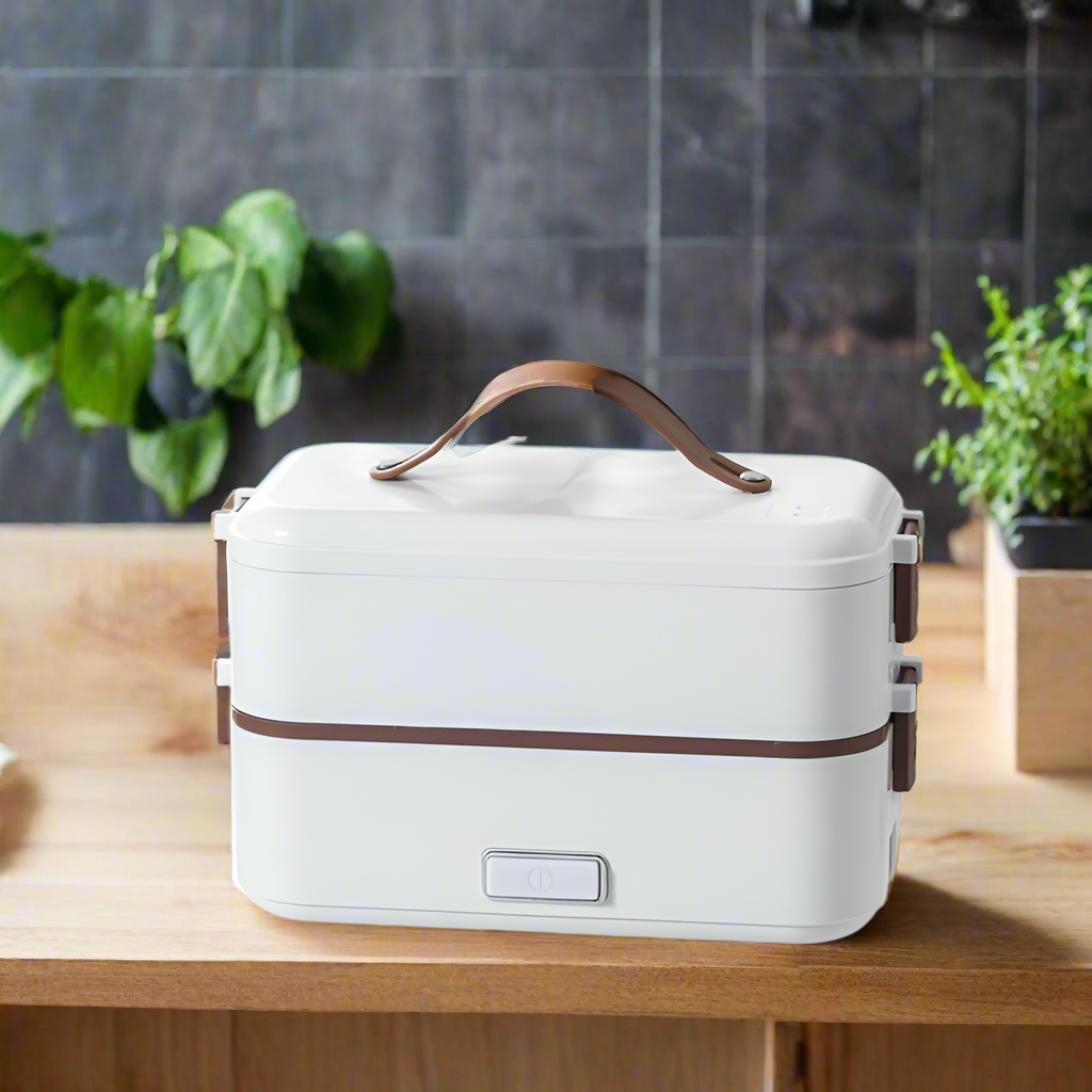 Electric lunch box stainless steel liner portable plug-in small insulation lunch box home heating lunch box steaming rice artifa eprolo