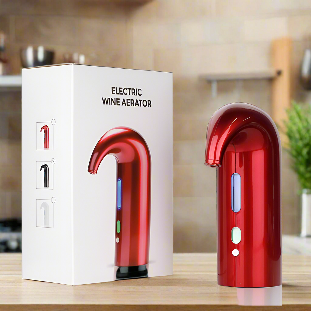 Electric Wine Aerator and Dispenser – Instant Aeration, Decanter, and Pourer for Red & White Wine Lovers eprolo