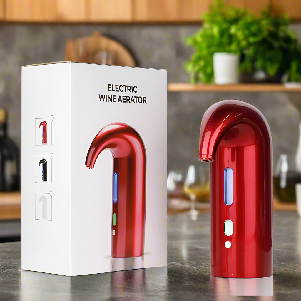 Electric Wine Aerator and Dispenser – Instant Aeration, Decanter, and Pourer for Red & White Wine Lovers eprolo