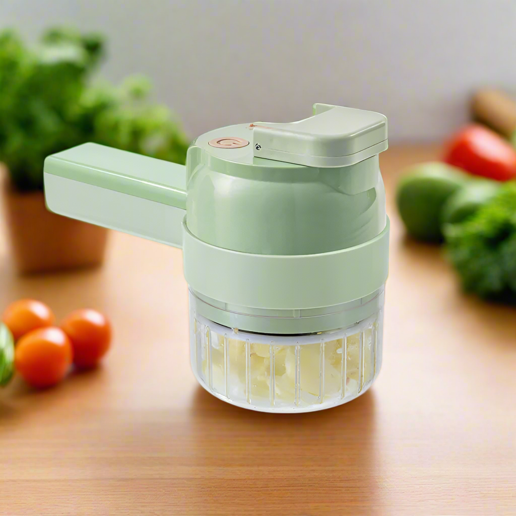 Portable 4 in 1 Handheld Electric Vegetable Slicer USB Rechargeable Food Processor Garlic Chili Onion Celery Ginger Meat Chopper Shop1103579453 Store