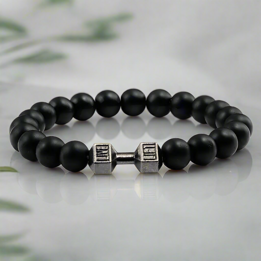 Volcanic Lava Stone Dumbbell Bracelet A Beautifully Dressed Jewelry Store