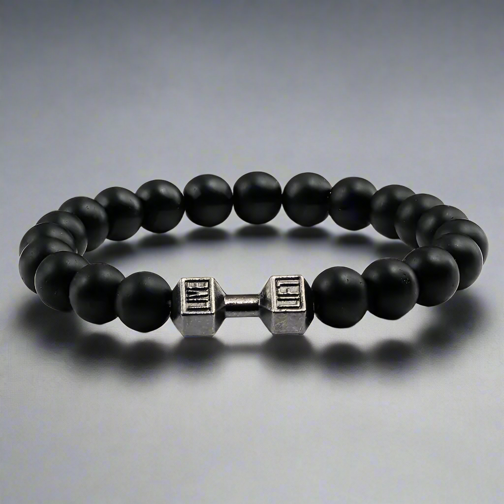 Volcanic Lava Stone Dumbbell Bracelet A Beautifully Dressed Jewelry Store