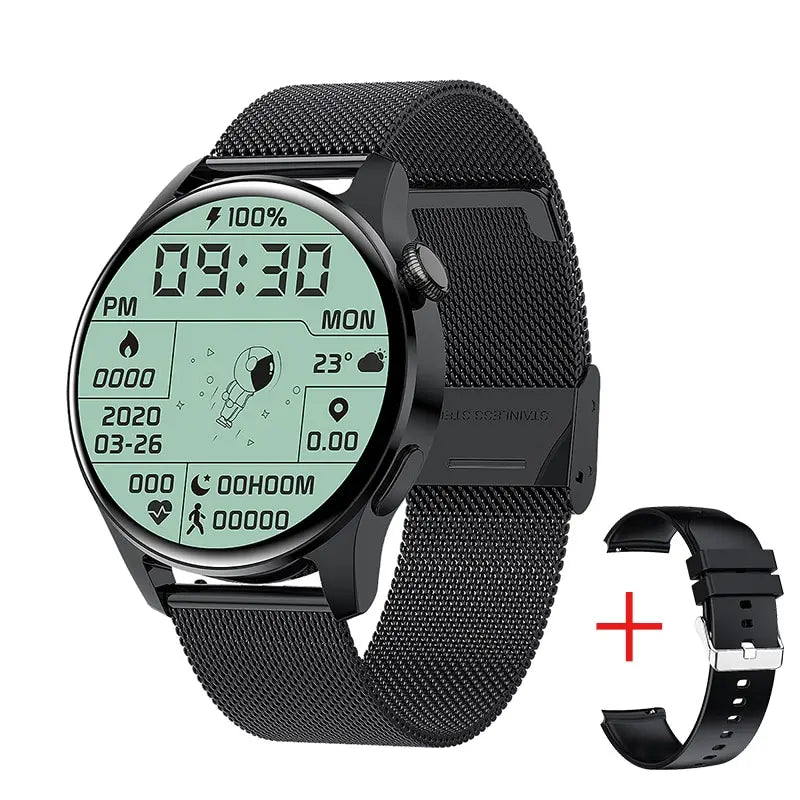 LIGE New Bluetooth Call Smart Watch Men Full Touch Sport Fitness Watches Waterproof Heart Rate Steel Band Smartwatch Android iOS LIGE-02 Store