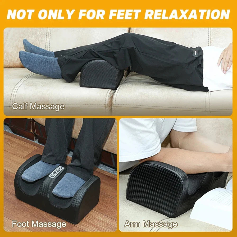 Electric Foot Massager Shiatsu Kneading Deep Tissue Relax Heated Roller Calf Pain Relief Fatigue Muscles Vibrator Machine Health Arctic Male Electron Store