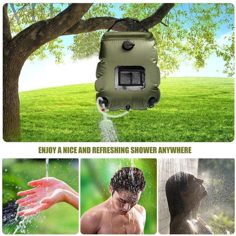 20L Outdoor Camping Hiking Solar Shower Bag/water bag BOFCONN Store