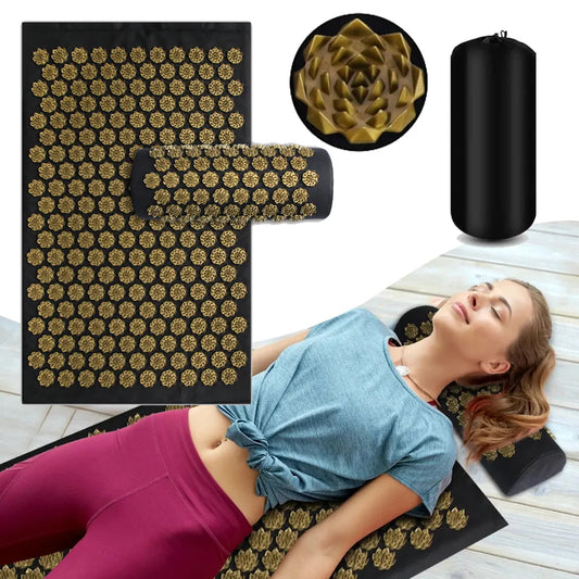 Acupressure Yoga Mat With Acupressure Pillow Global Choice Factory Store