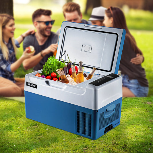 VEVOR Portable Refrigerator 23 Quart(22 Liter), 12 Volt Refrigerator App Control(-4℉~68℉), Car Refrigerator Electric Compressor Cooler with 12/24v DC & 110-240v AC for Camping, Travel, Fishing, Outdoor or Home Use Sihao Electric Appliance Store