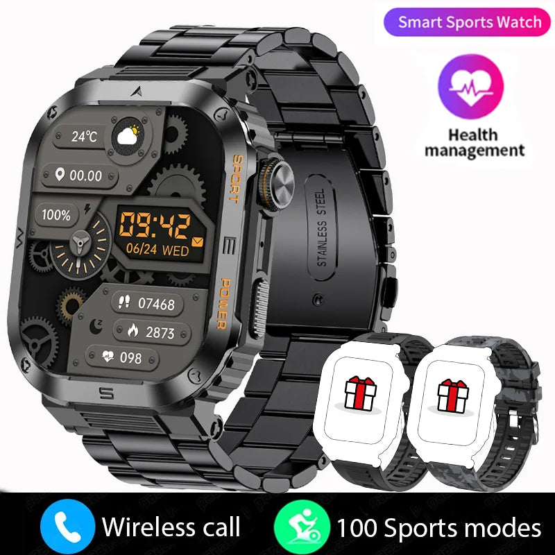 Rugged Military Smartwatch HD Empower Wellness Fitness