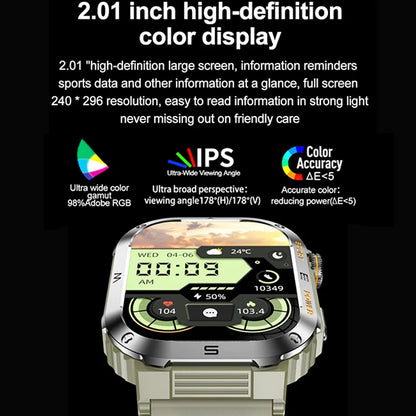 Rugged Military Smartwatch HD Empower Wellness Fitness