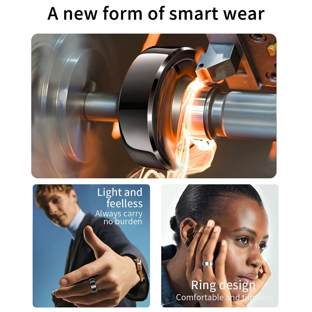 EleganceFit Smart Ring Empower Wellness Fitness