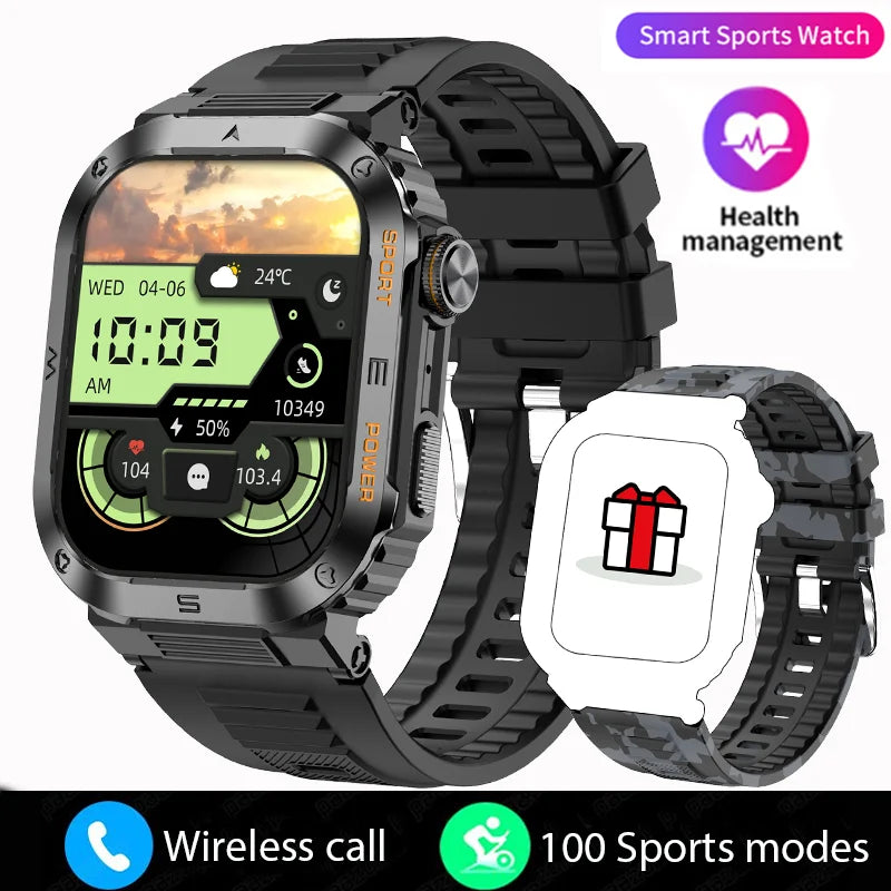 Rugged Military Smartwatch HD Empower Wellness Fitness